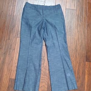 LOFT Charcoal Greyish Blue colored "Julie" Trousers with a sleek design size 8